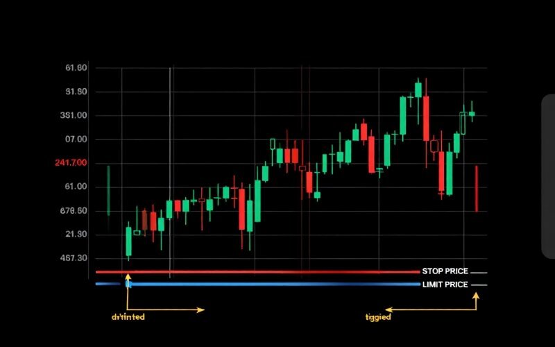 A stop limit order is an instruction you give to your broker to buy or sell an asset