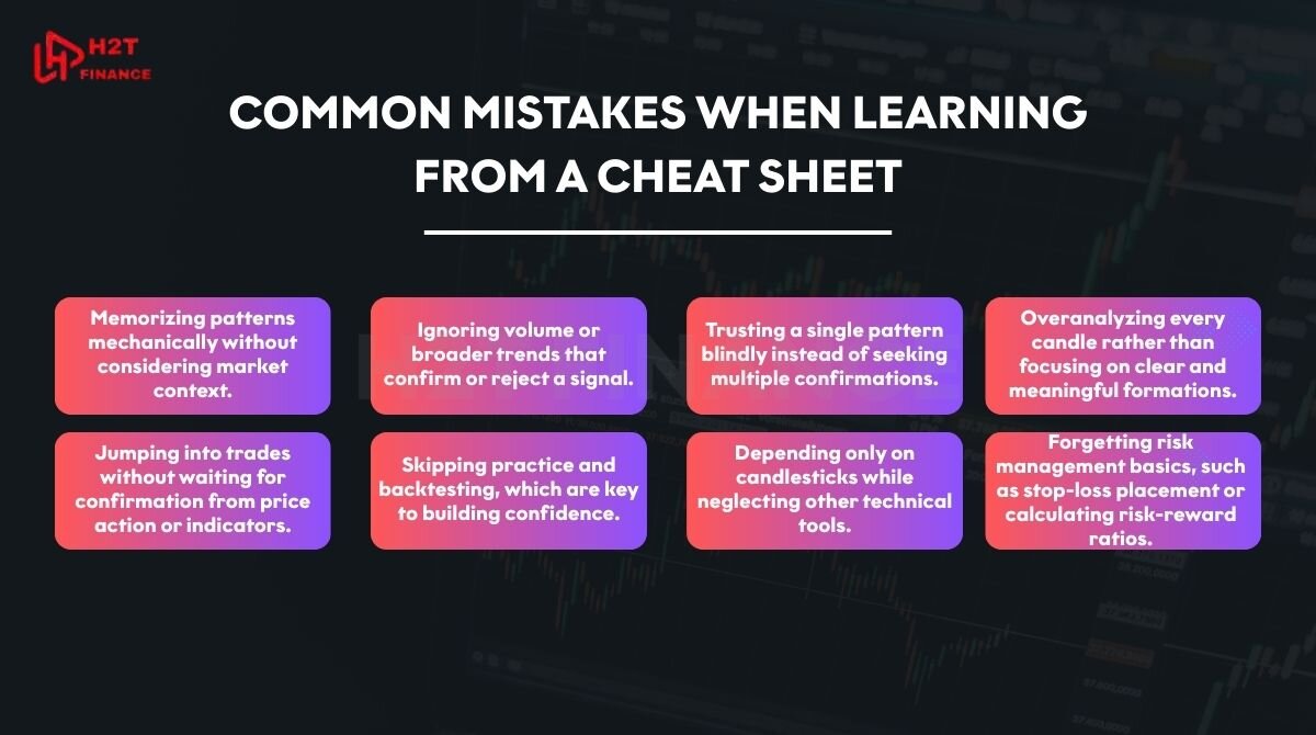 Common mistakes when learning from a cheat sheet