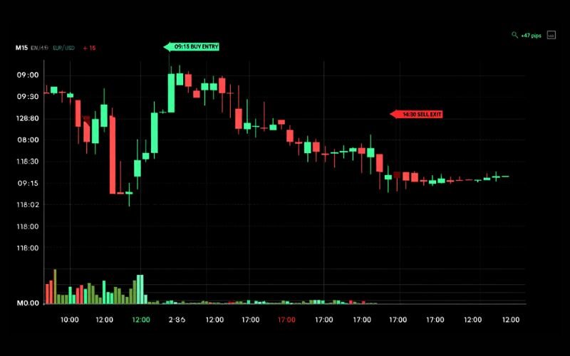 Day trading is a trading strategy that involves opening and closing positions within the same trading day