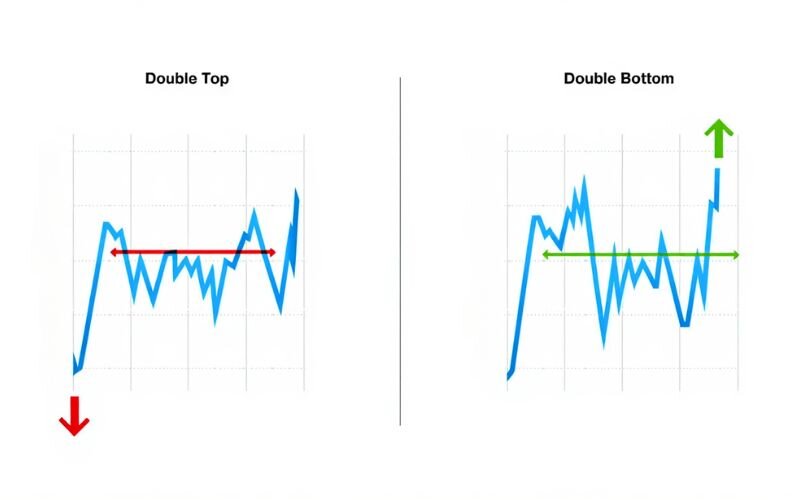 Double top and double bottom patterns in Forex