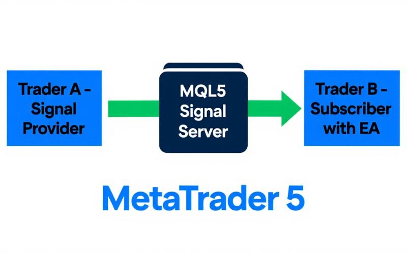 In MT5, signal settings let EAs auto-copy trades from other traders