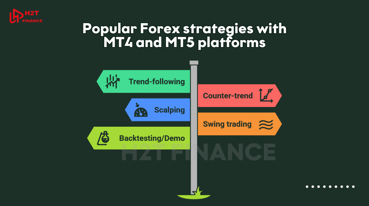 Popular Forex strategies with MT4 and MT5 platforms