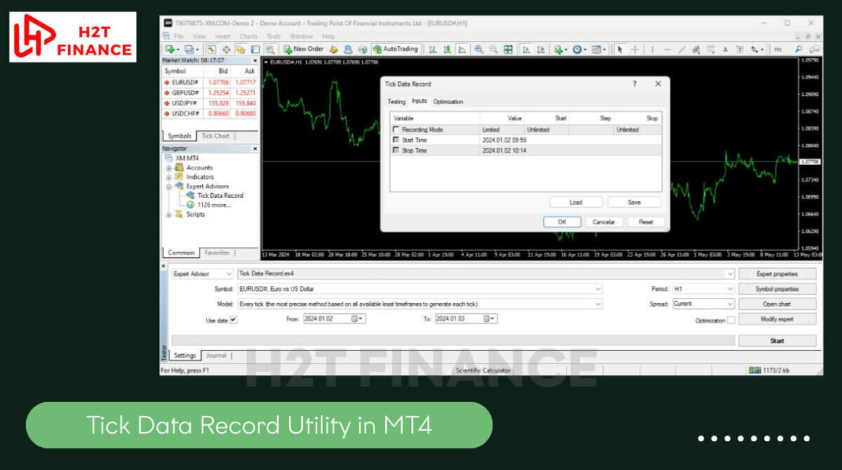 Tick Data Record Utility trong MT4
