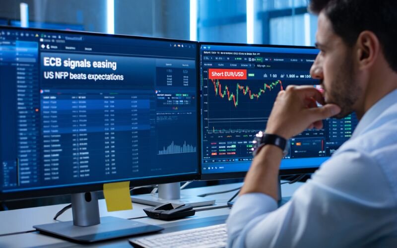 Traders' immediate reactions to data and policy