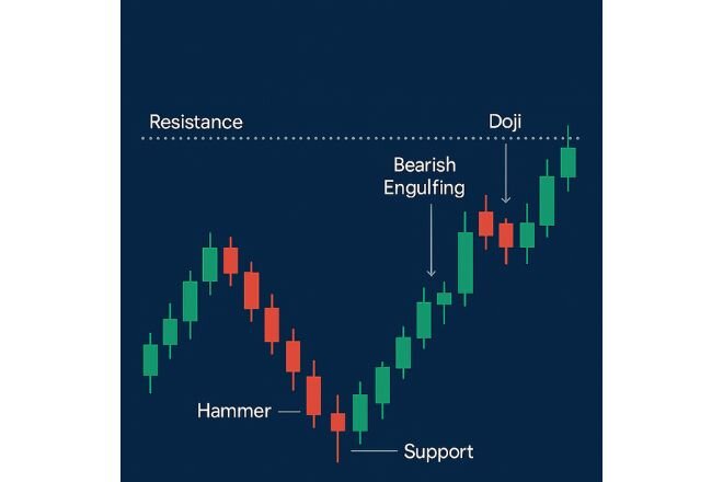 Using candlesticks signals for price action confirmation
